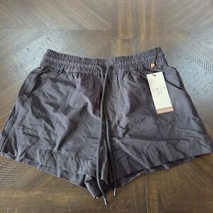 CALIA by Carrie Underwood High Waisted Utility Board Shorts XS Black New